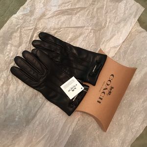 NWT Coach Leather Gloves